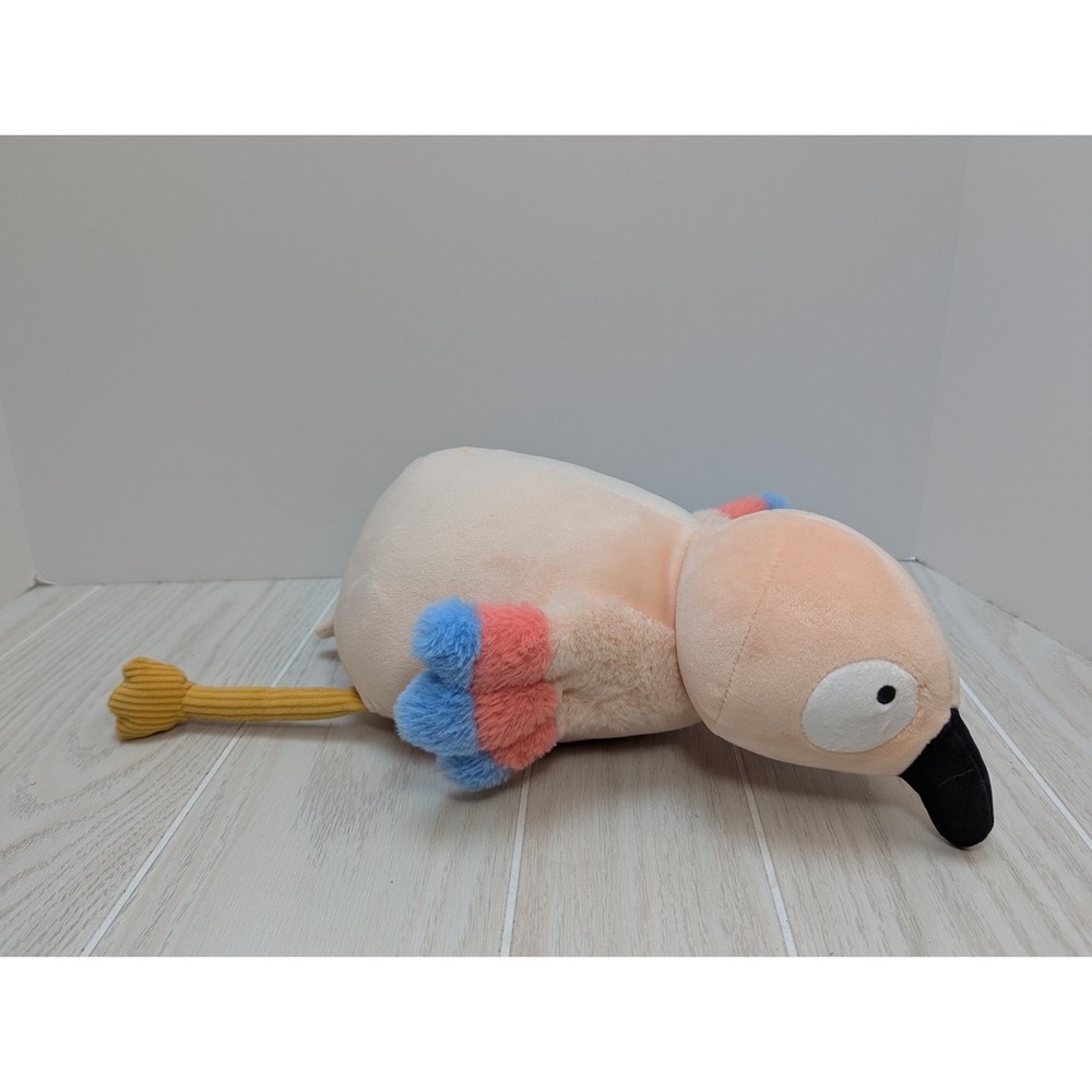 Pillowfort Parrot Baby Weighted Plush Throw Pillow Blue Pink Wings 12" Long